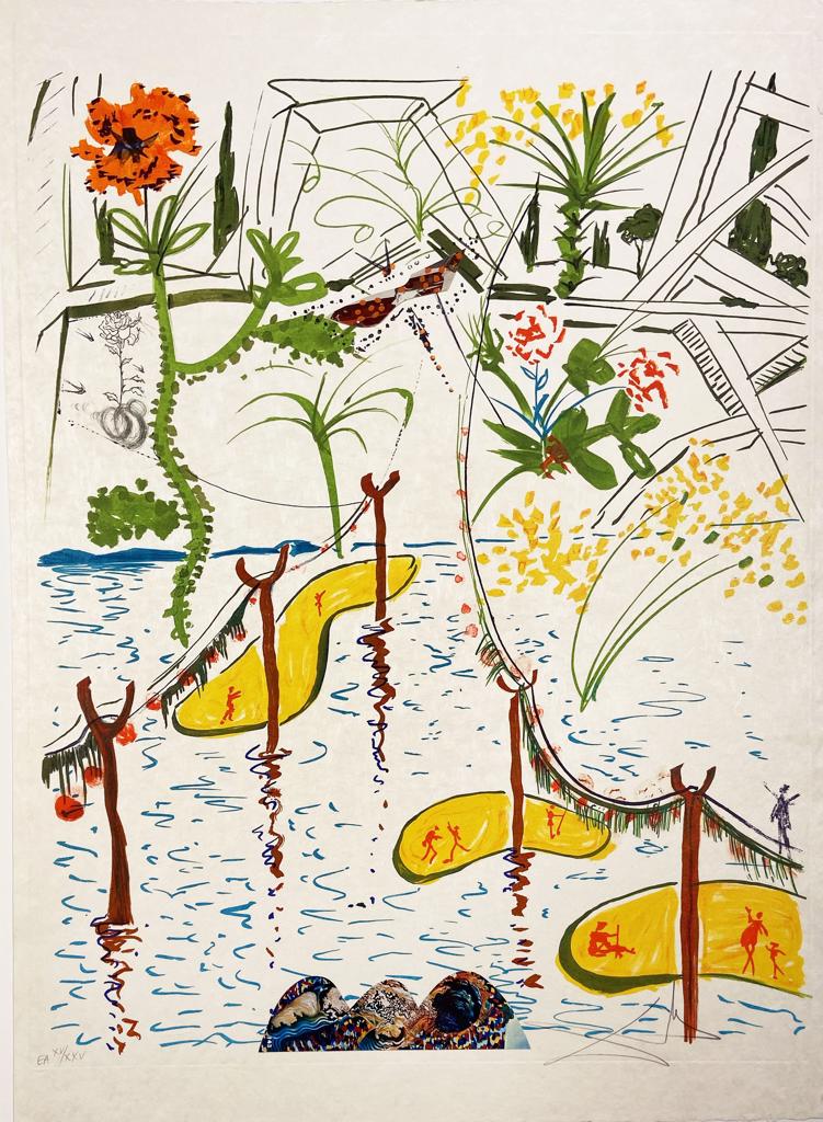 Salvador Dali - BIOLOGICAL GARDEN from the