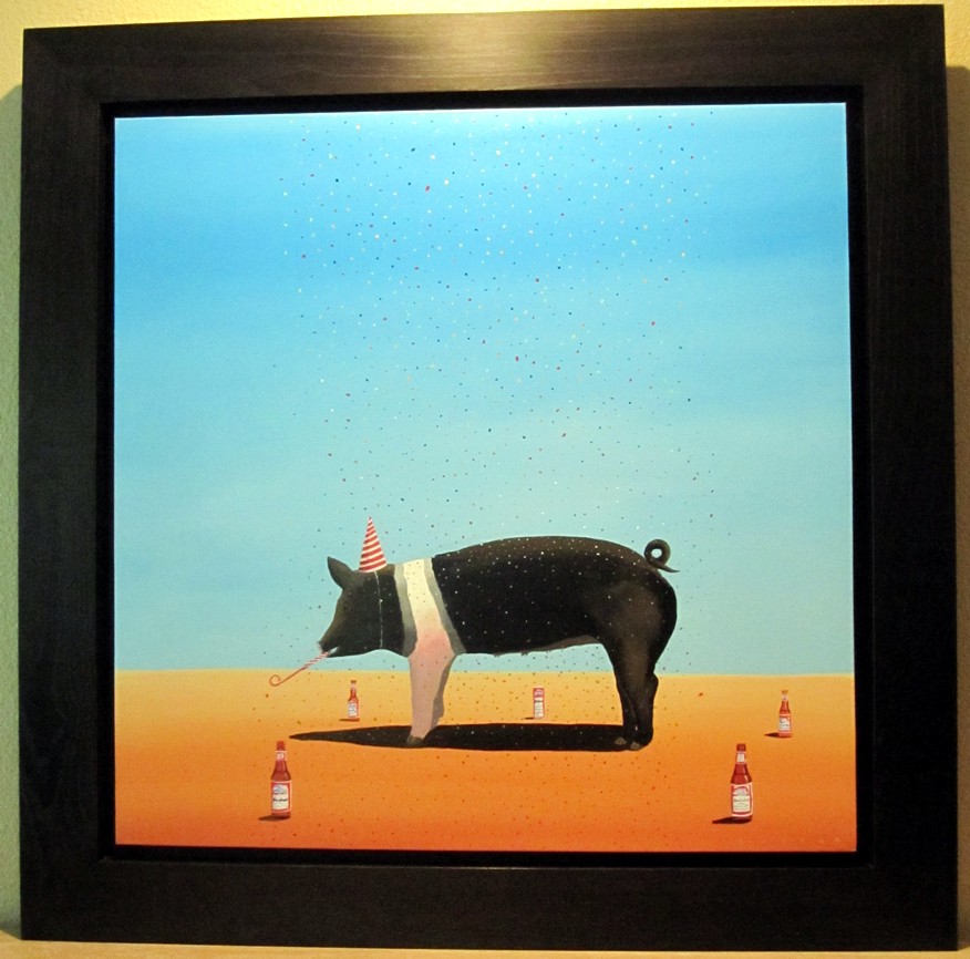 Robert Deyber - Hog Wild - original painting