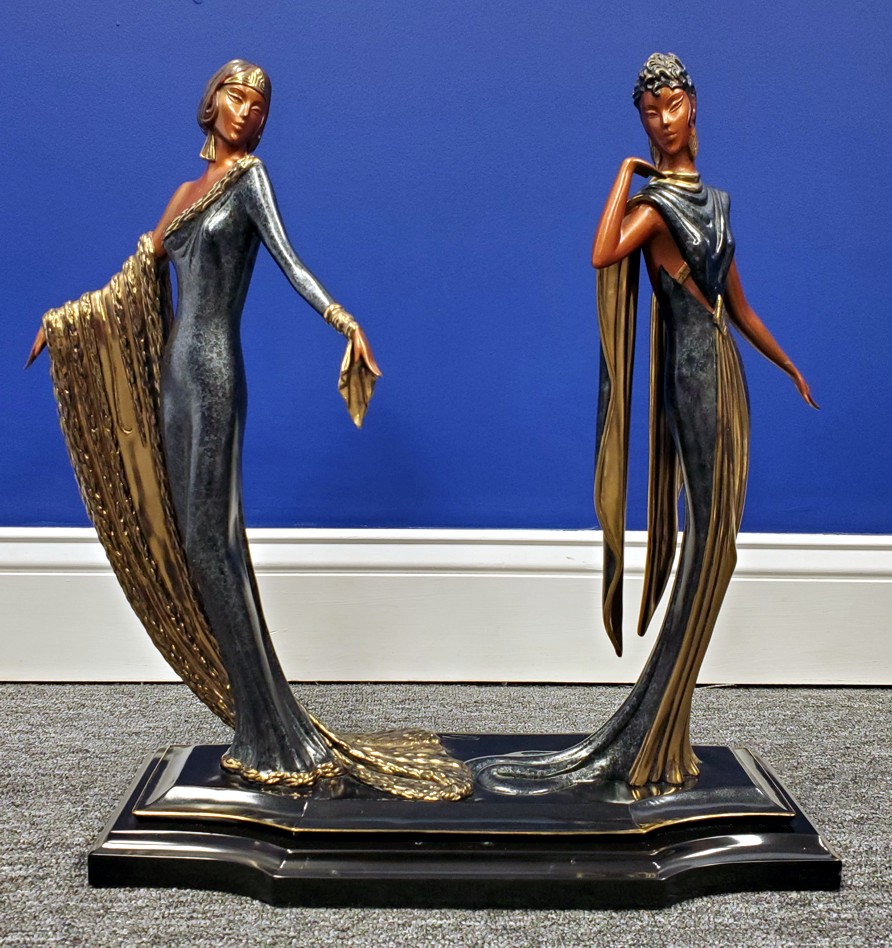 Erte - Duetto - Bronze Sculpture - Signed & Numbered