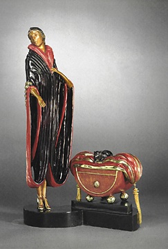 Erte' - Caramelle Bronze Sculpture - Signed & Numbered