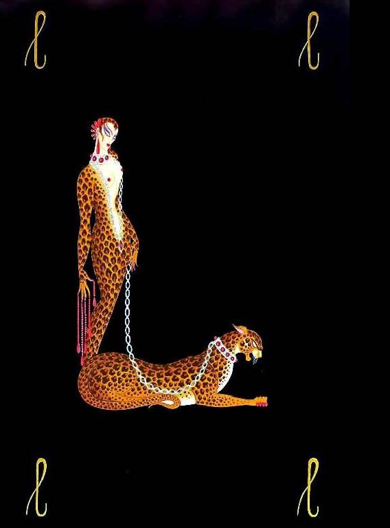 Erte' - Alphabet Letter L - Serigraph