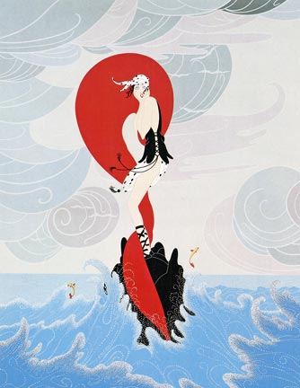 Erte' - Stranded - limited edition serigraph