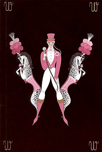 Erte' - Alphabet Letter W - Serigraph