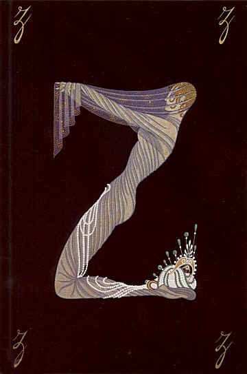 Erte' - Alphabet Letter Z - Serigraph