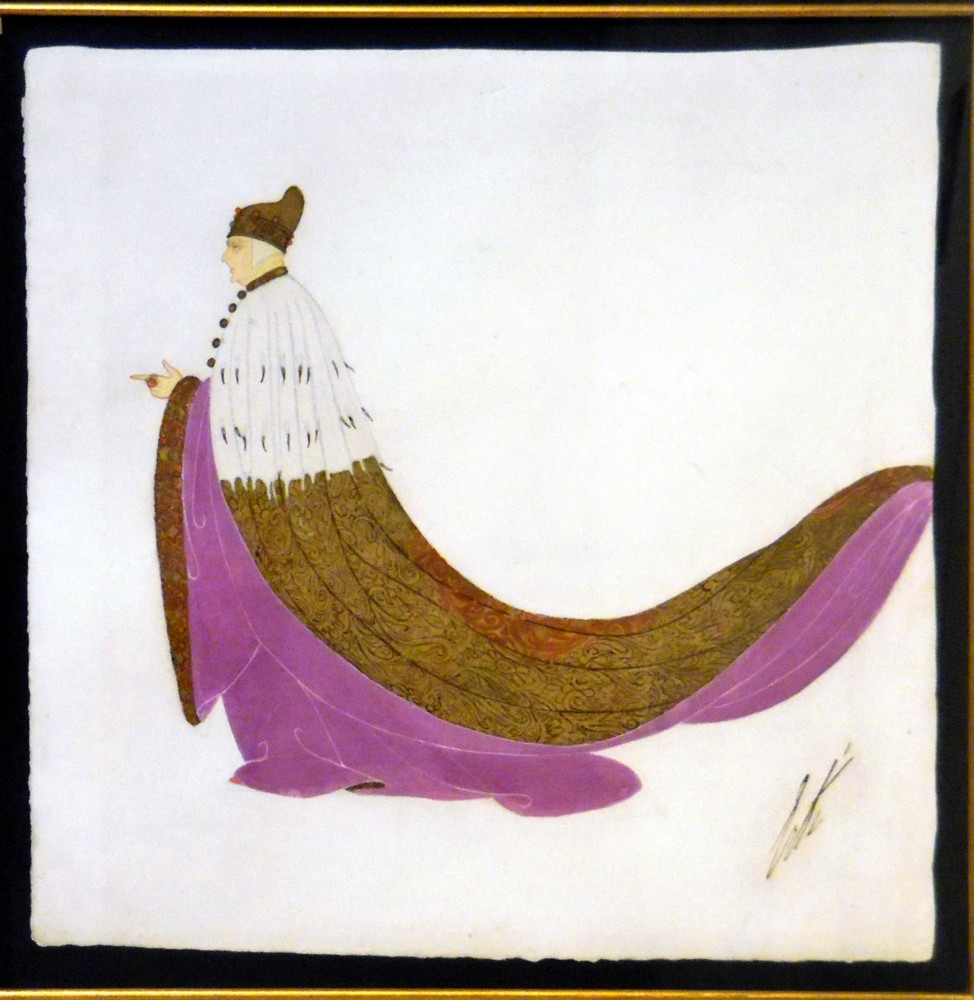 Erte' - Le Doge original Gouache 1919