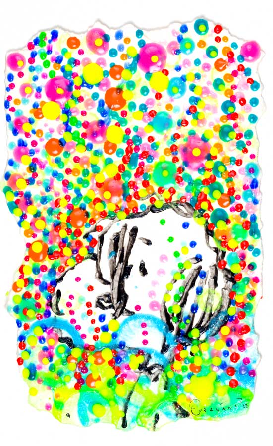 Tom Everhart - Coconut-Radio-Bubble-Bath-9 - Original Painting