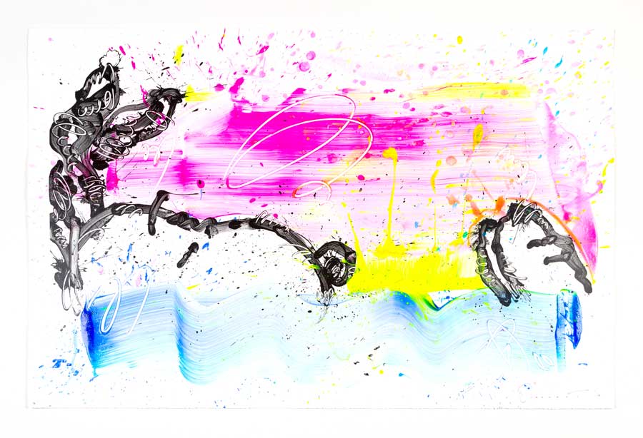 KAWS Paint Splash Canvas – Hyped Art