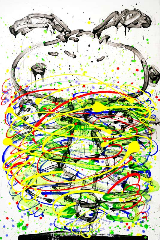 Tom Everhart - LITTLE FANCY - GREEN - Little Fancies Suite - Limited Edition print