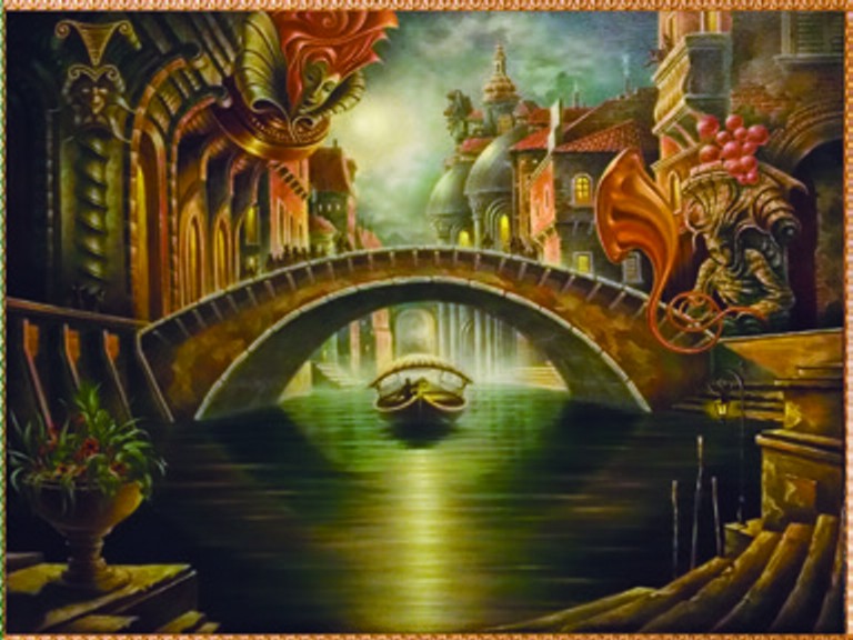 Alex Fishgoyt - eye of venice 30x40 - original painting