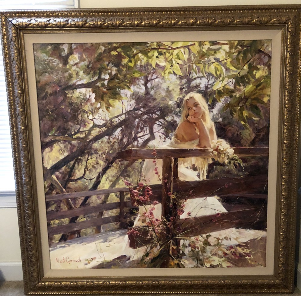 Little Bridge - original painting -
by Michael and Inessa Garmash