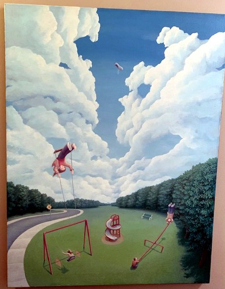 Rob Gonsalves - PLAYGROUND - Original painting on canvas