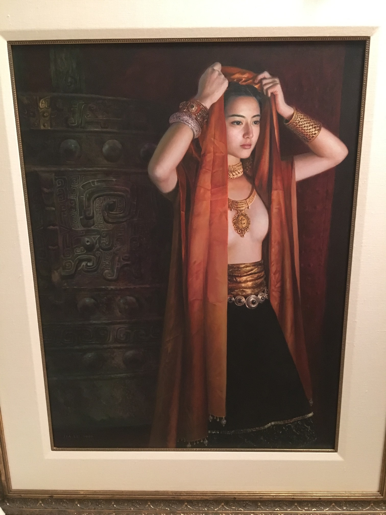 Jia Lu - BRONZE BELL Original painting 