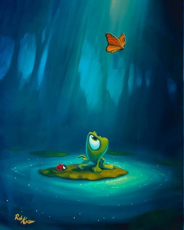 Rob Kaz - Monarch - signed and numbered limited edition print on canvas