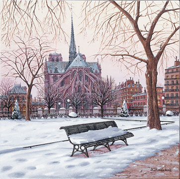 Nortre Dame in Winter

Serigraph on Canvas
16 x 16 by Liudmila Kondakova