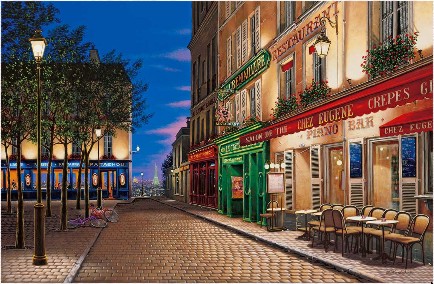 PARIS NOCTURNE

Hand-pulled serigraph on gesso board
26 x 40 inches
Edition size: 325 by Liudmila Kondakova