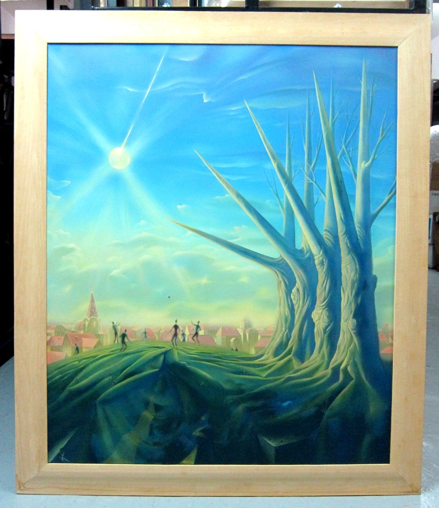 Vladimir Kush - Time Account - Original oil on canvas painting