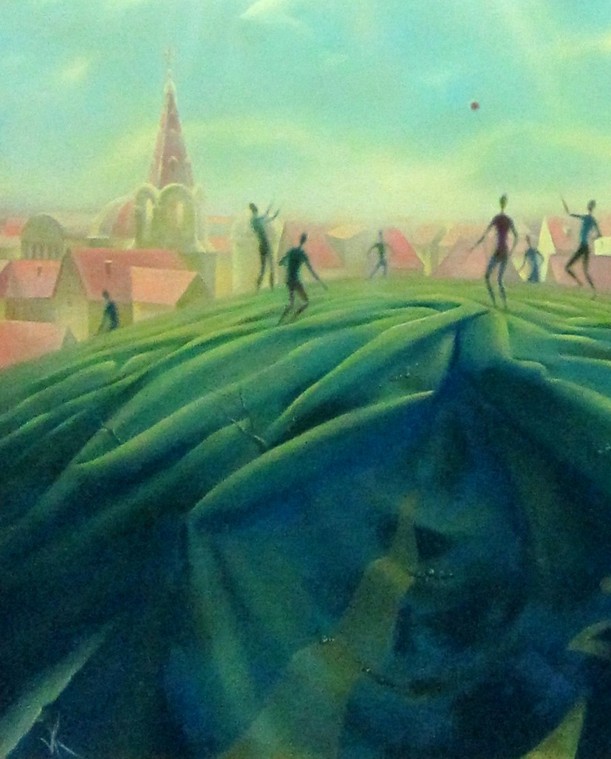 Vladimir Kush - Time Account - Original oil on canvas painting