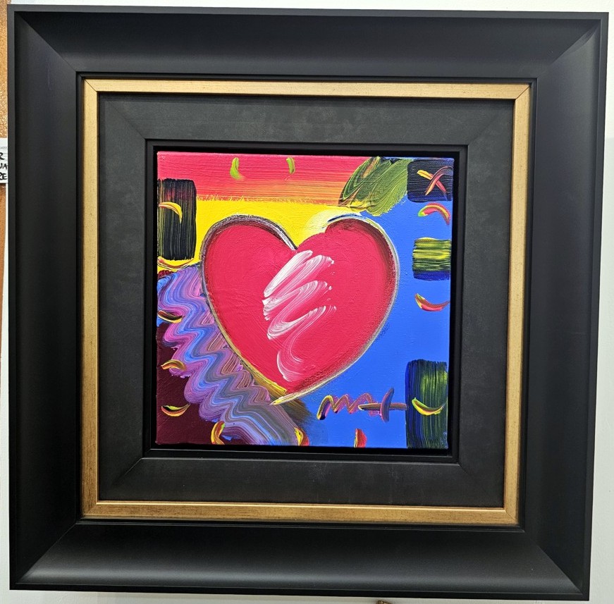 HEART - original painting on canvas - Fine Art by Peter Max