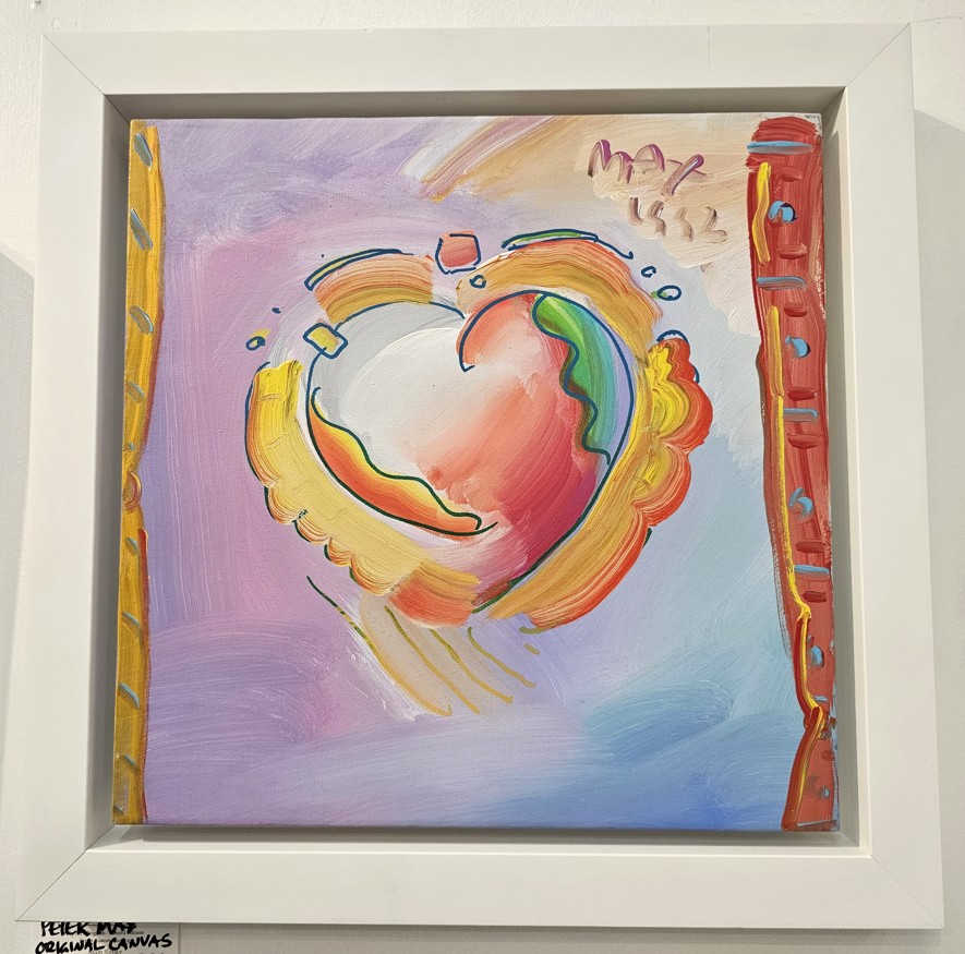 HEART - original painting on canvas - Fine Art by Peter Max