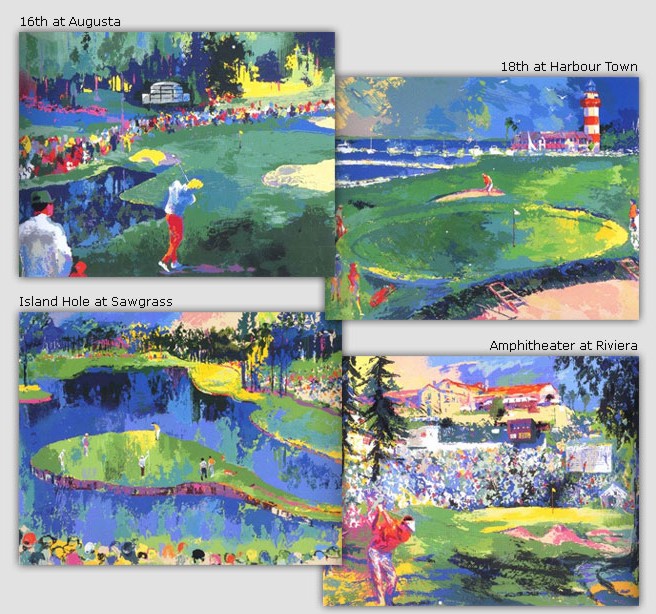 Leroy Neiman - Bog Time Golf Suite - Limited Edition Serigraph