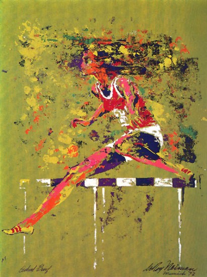 Leroy Neiman - Olympic Hurdler