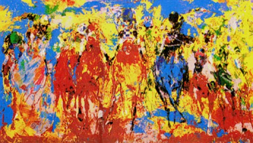 Leroy Neiman - STRETCH STAMPEDE