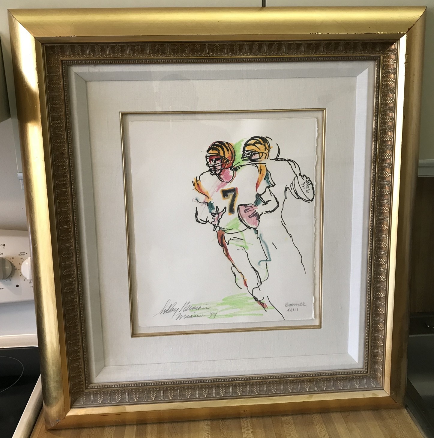 Leroy Neiman - Boomer - original drawing