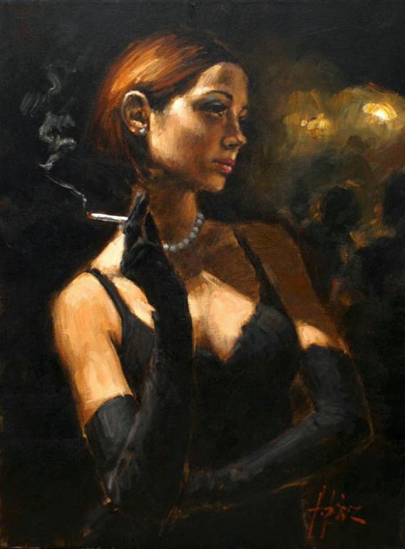 Fabian Perez - black gloves