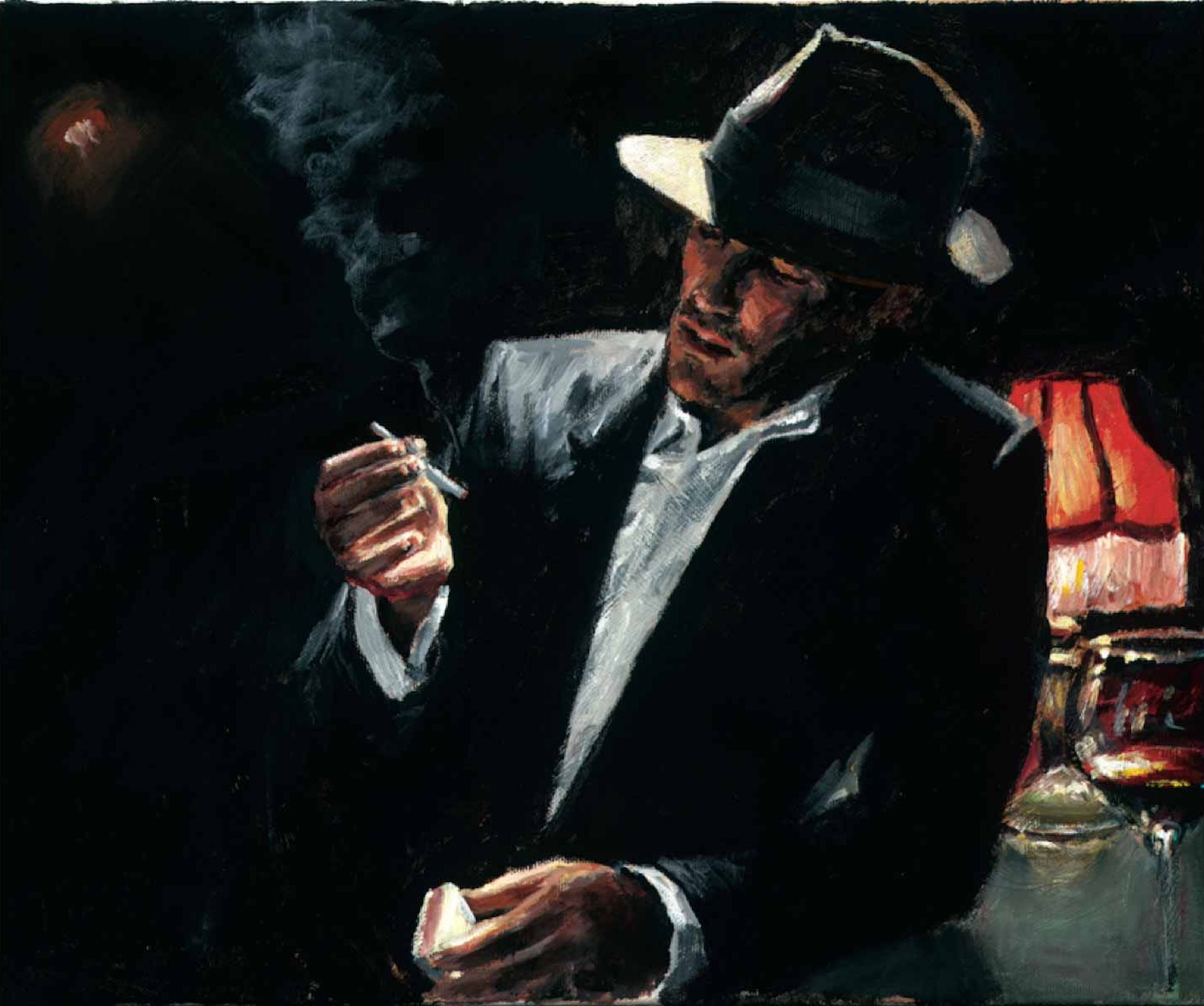 Fabian Perez - Enjoying the pleasures of the night Signed and Numbered Limited Edition