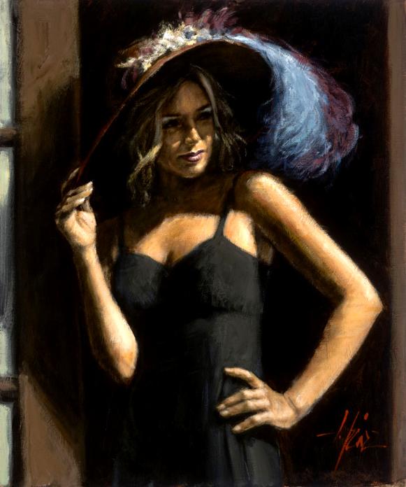 Fabian Perez - Study for Girl with Hat