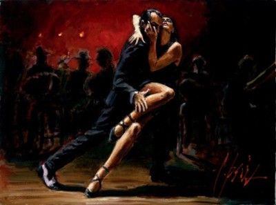 Fabian Perez - Tango in Red