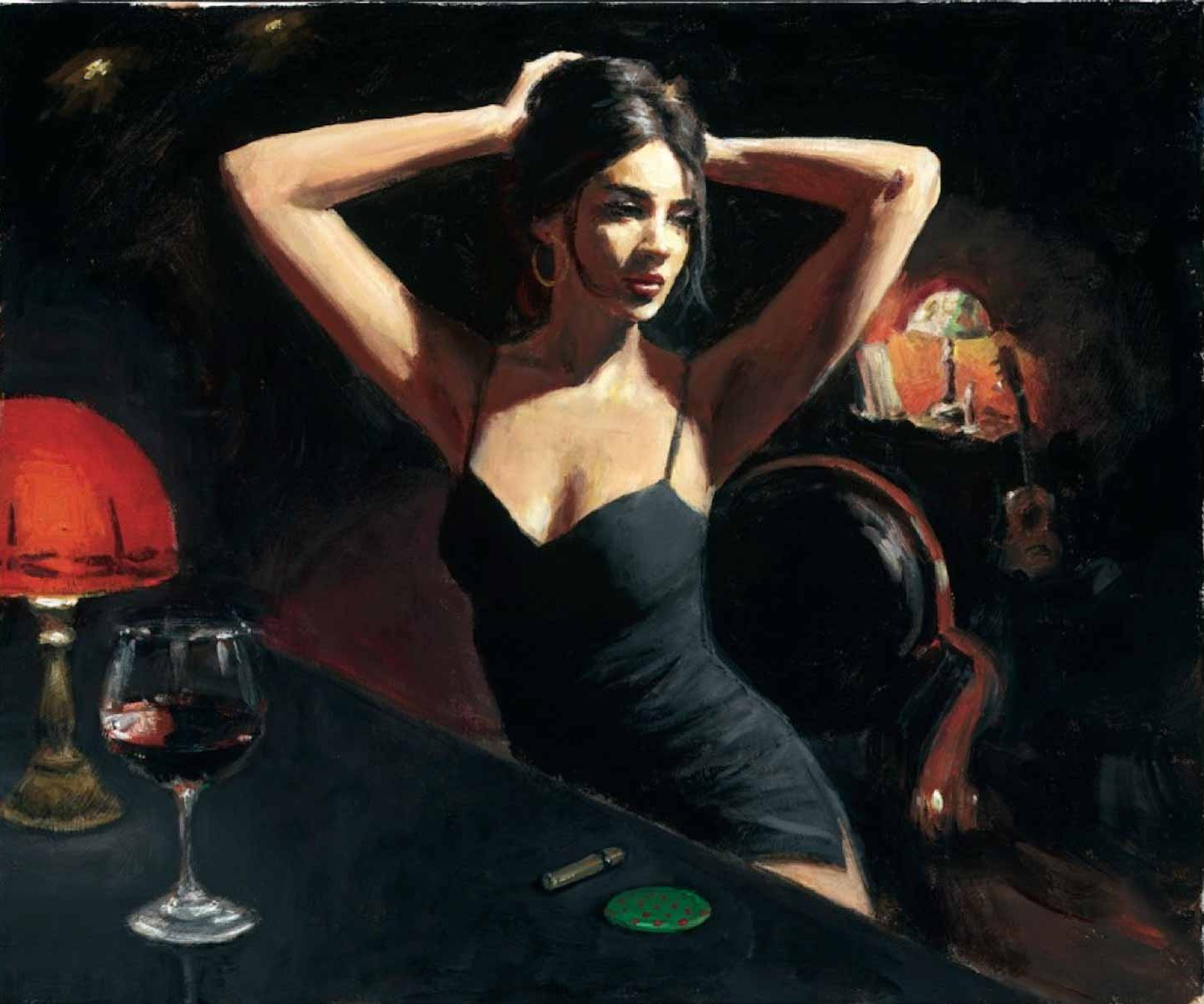 Fabian Perez - Yelena With Tiffany