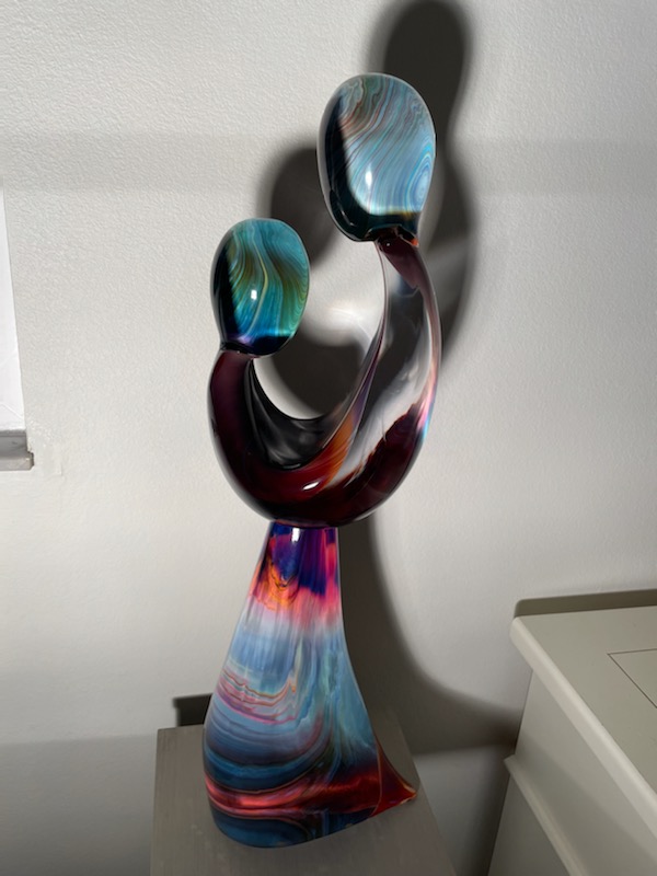 Dino Rosin - Just Friends - Calcedonia Glass sculpture from Murano, Italy