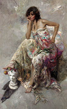 La Guapa Fine Art by Jose Royo - Serigraph on Panel