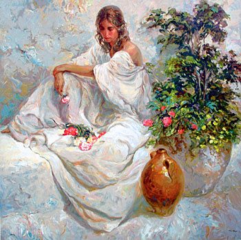 Jose Royo - Blancos -  Serigraph on Panel