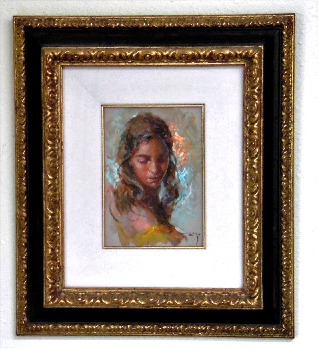 Maria Original Oil on Canvas Painting Fine Art by Jose Royo