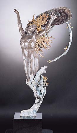 M.L. Snowden - cambrian seafan Bronze Sculpture