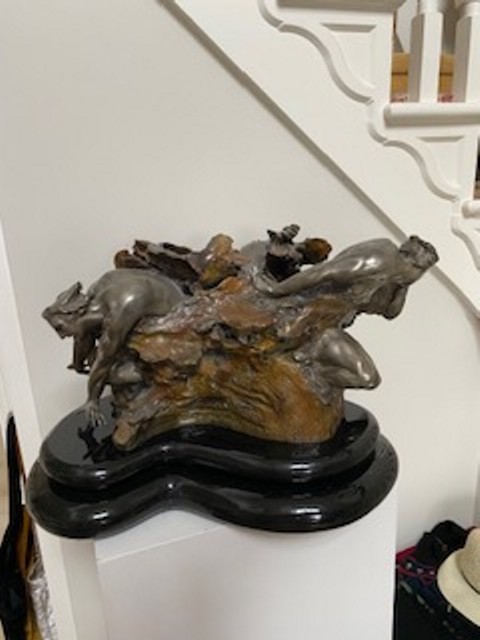 Cataclassis Study - bronze sculpture by M.L. Snowden
 width=