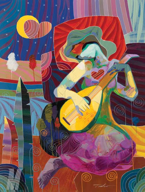 Tadeo Zavaleta - CREATIVE MELODY - limited edition print on Canvas