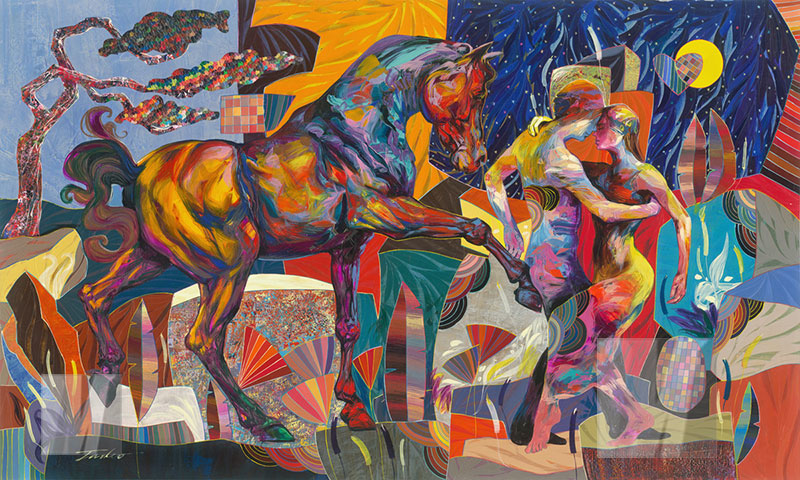 Tadeo Zavaleta - original painting Acrylic on Canvas